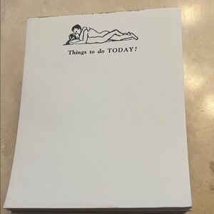 Vintage Humorous Notepads 📝 with Illustration “Things to do TODAY! - 8 Notepads
